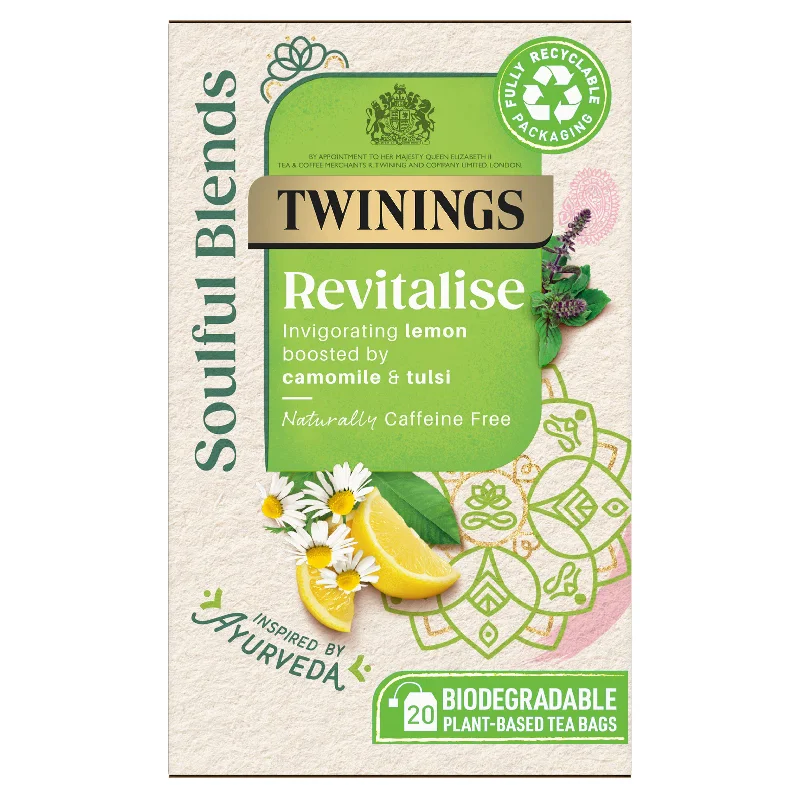 - Air box TSA certified check-inTwinings Soulful Blends Revitalise 20 Plant-Based Tea Bags 34g