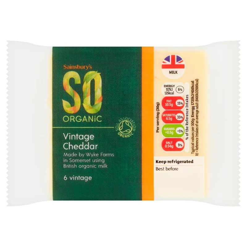 - Car dog seat beltSainsbury's Vintage Cheddar, SO Organic 270g