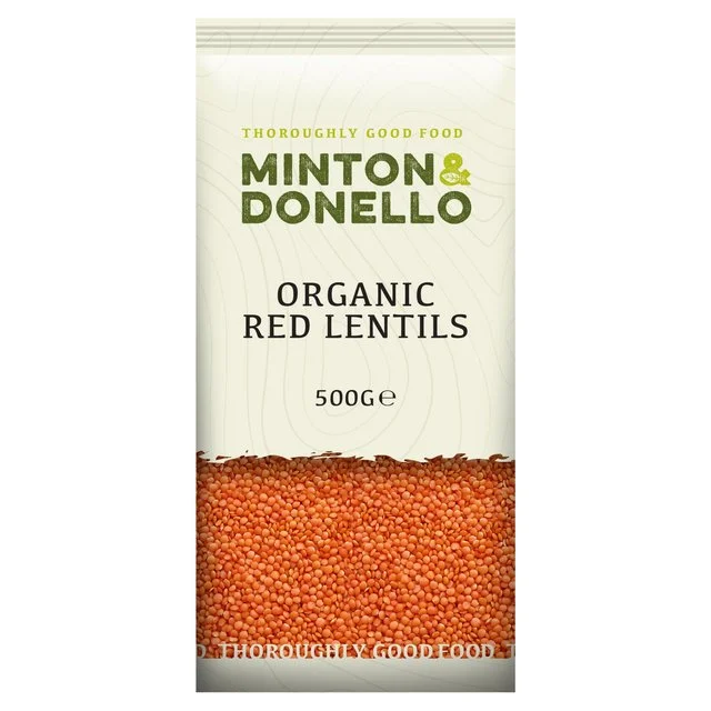 ---Mintons Good Food Organic Red Split Lentils   500g