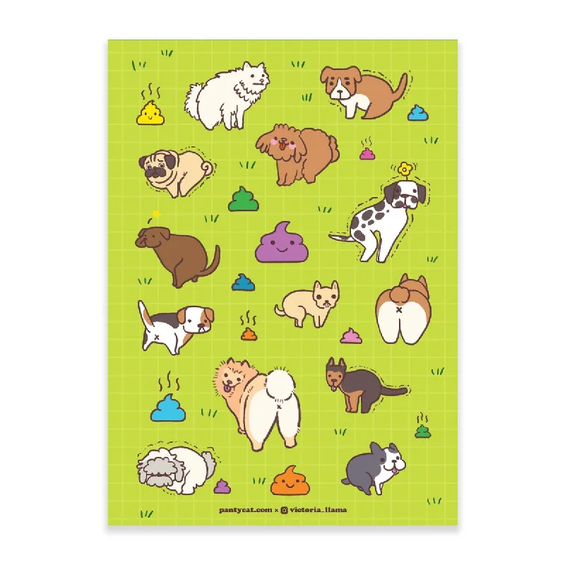 - Winter warm clothes for short-haired dogsPooping Dogs Sticker Sheet