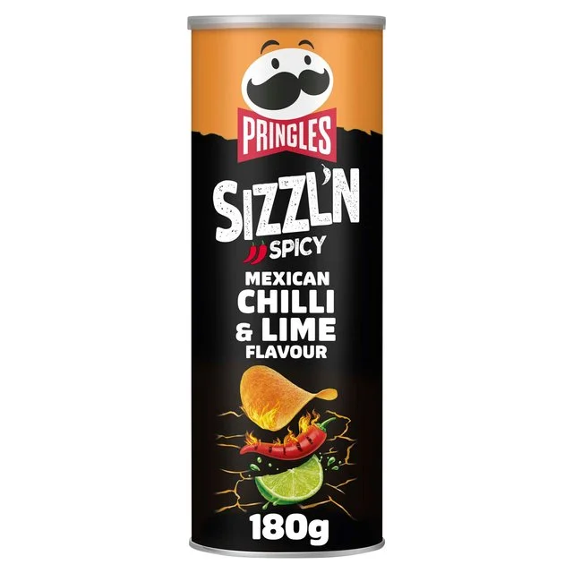 - Air box TSA certified check-inPringles Sizzl'n Chilli & Lime Sharing Crisps   180g