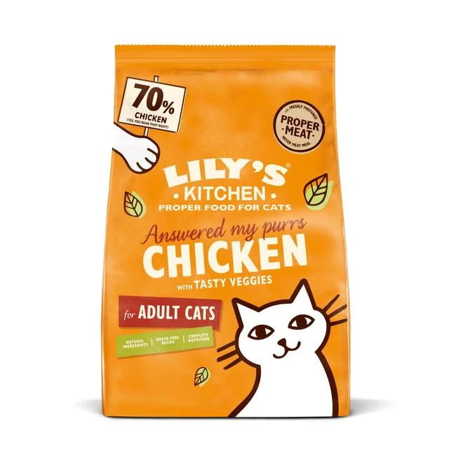 - Cat hair ball removal and hair removal creamLily's Kitchen Cat Chicken Casserole Adult Dry Food   800g