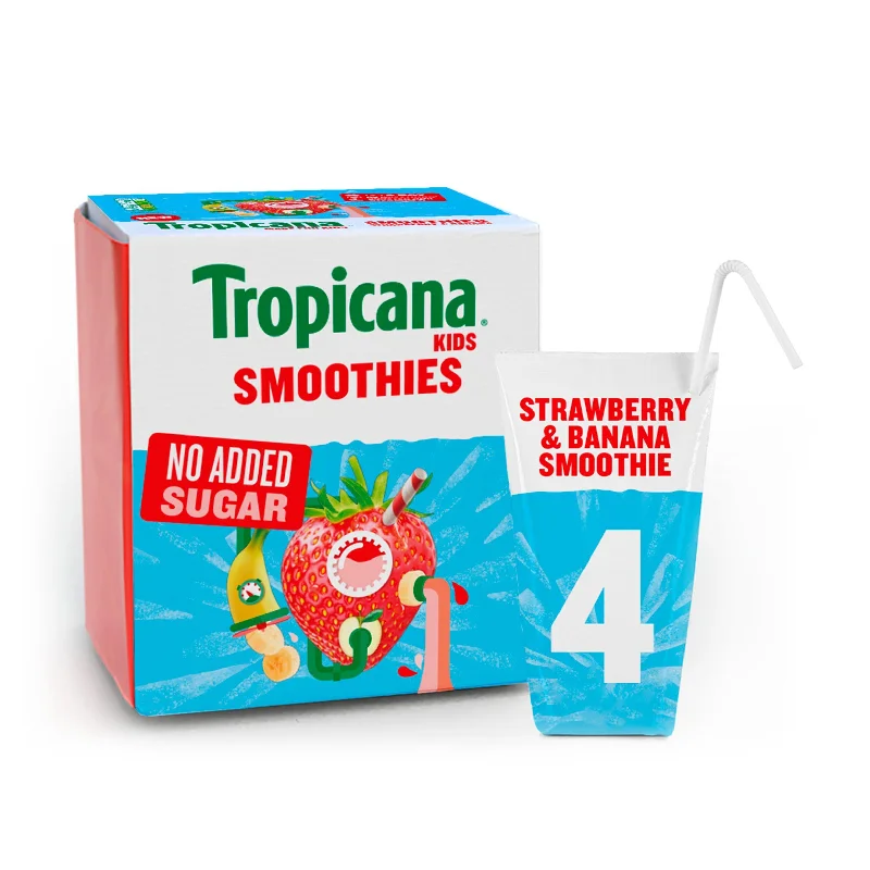 - Remote interactive pet feederTropicana Kids Strawberry & Banana Smoothie 4x150ml