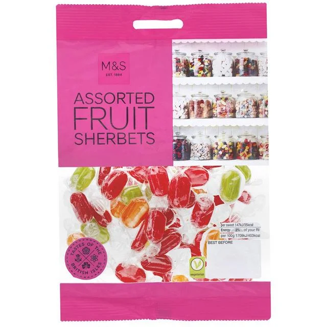 - Postoperative pet anti-licking Elizabethan collarM&S Assorted Fruit Sherbets   225g