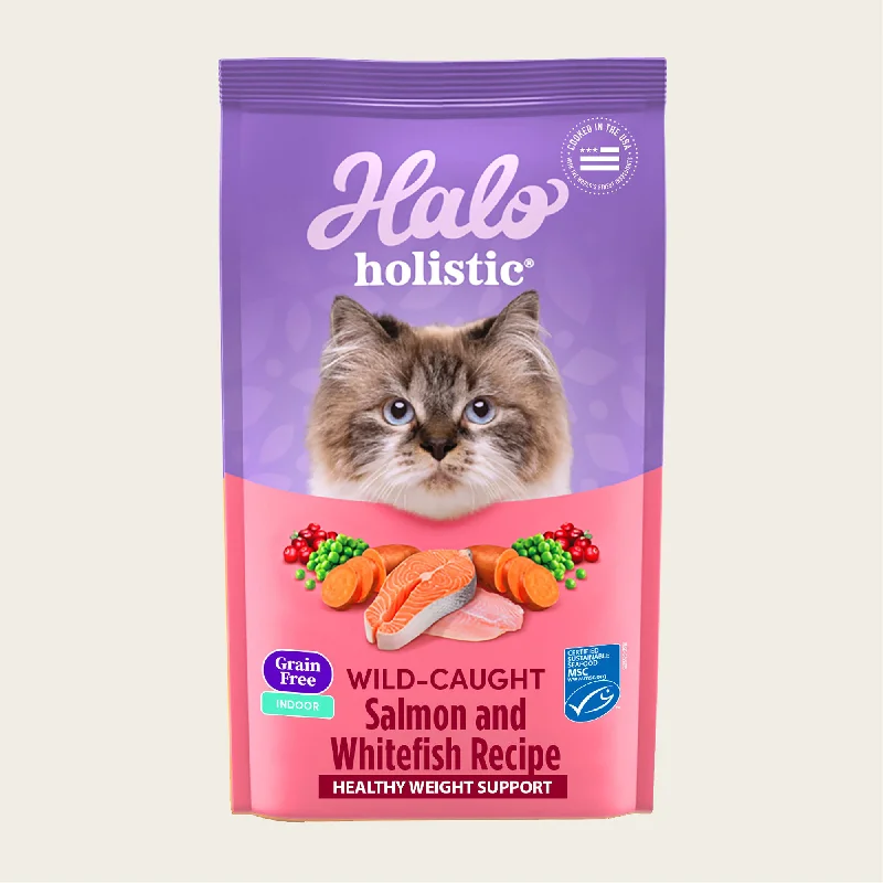 Holistic Healthy Weight Support Grain Free Wild-Caught Salmon and Whitefish Recipe Indoor Dry Cat Food