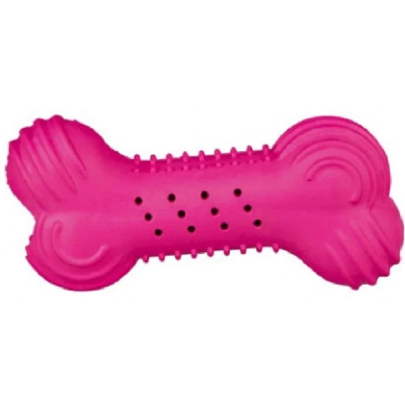 2. **Dog raincoat is waterproof and windproof**Trixie Natural Rubber Rustling Bone Toy for Dogs (Pink)