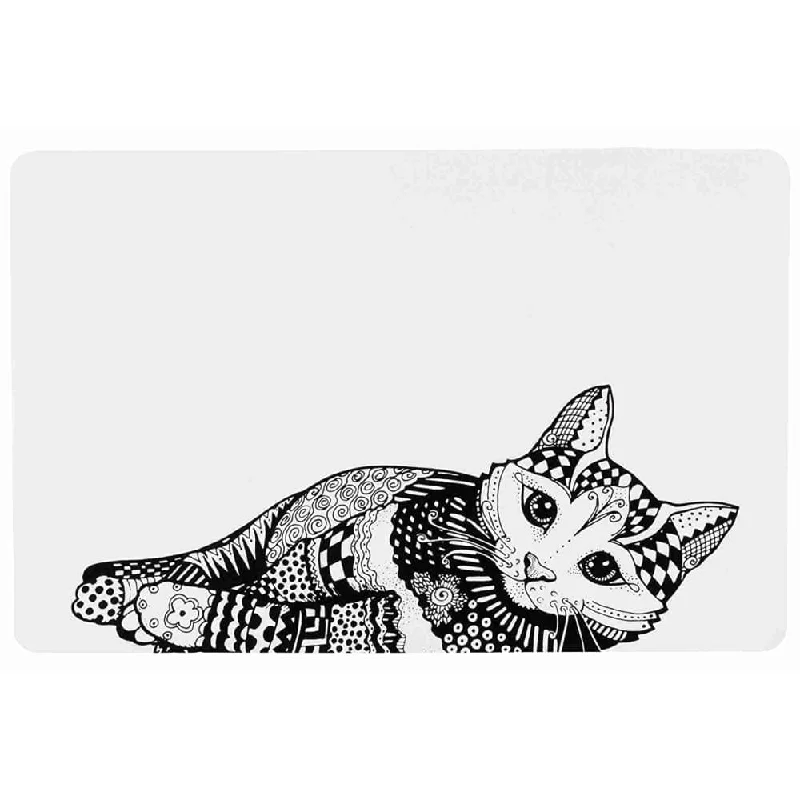 2. **Dog raincoat is waterproof and windproof**Trixie Zentangle Cat Place Mat for Dogs and Cats (Black & White)